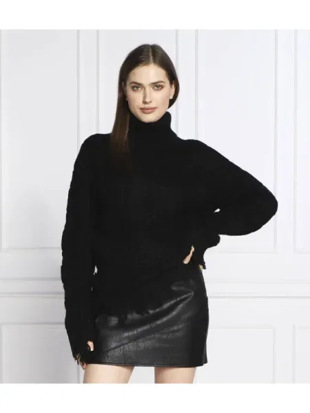 Pulover Silvian Heach de lână negru