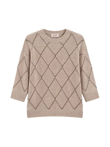 Sweter Marella wełniany beżowy