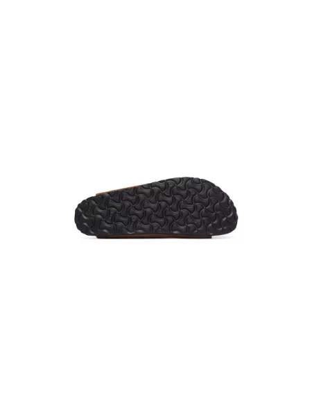 Birkenstock papuci pentru femei din piele întoarsă Arizona Suede Leather maro