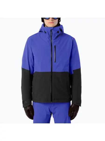 Geacă de schi pentru bărbați Salomon Highland clematis blue/deep black negru