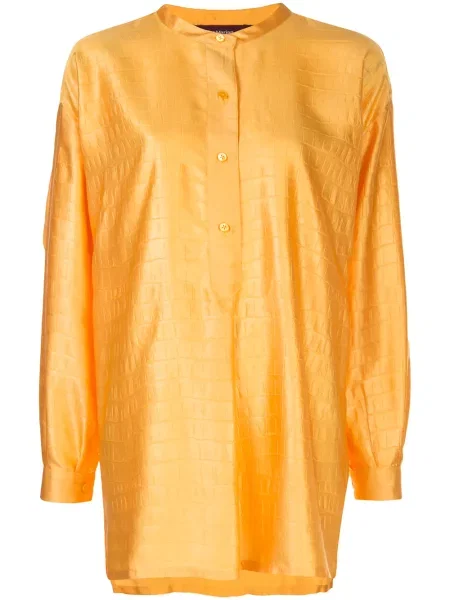 Satynowa koszula Sies Marjan pomarańczowa