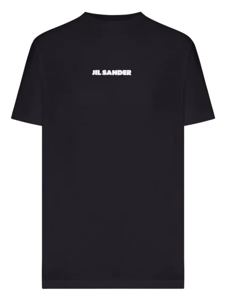 Tricou Jil Sander cu decolteu în U negru