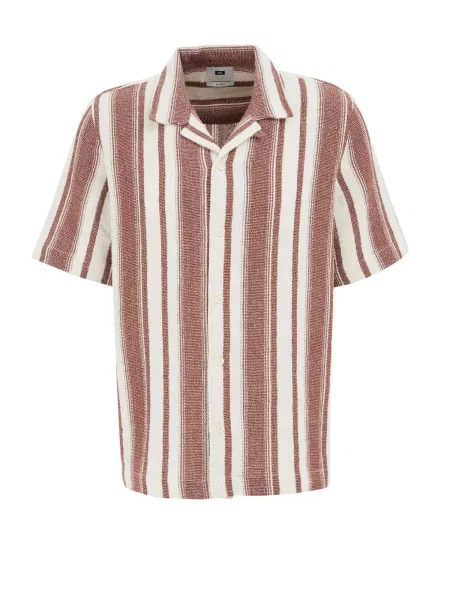 WE Fashion Košile hnědá bílá