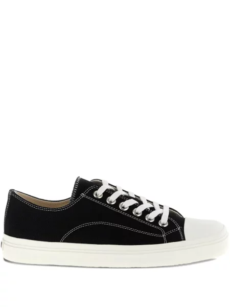Sneakerși Moschino din canvas negru