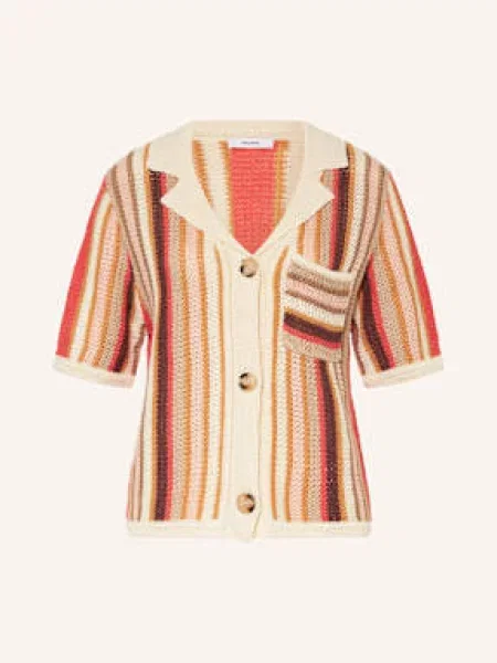 Reiss Kardigan Candy Z Lnu rot czerwony