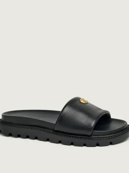 Coach De piele șlapi BRYNN negru