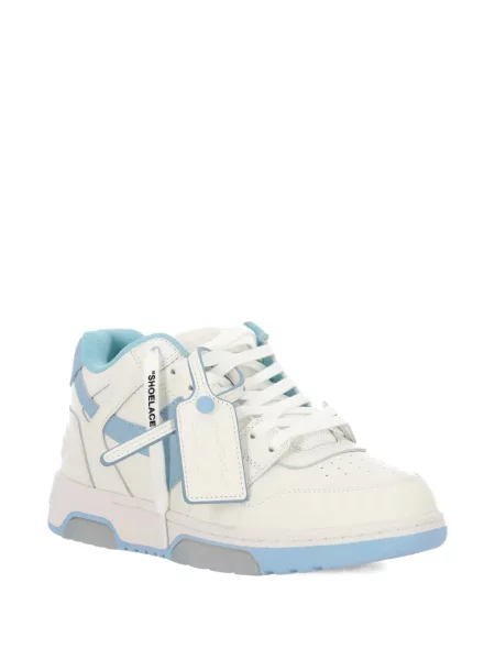 Sneakers Off-white με κορδόνια με δαντέλα λευκό