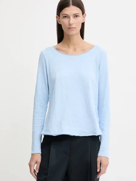 Majica z dolgimi rokavi Marc O'Polo modra