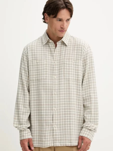 Les Deux cămașă cu guler clasic relaxed bej