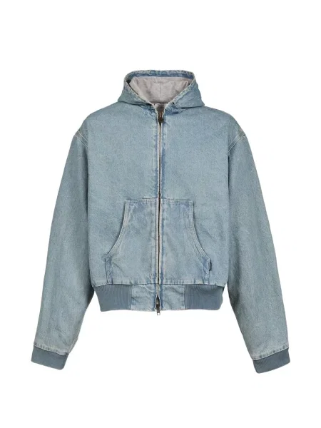 Geacă de blugi Vetements cu glugă albastru
