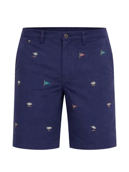 Pantaloni scurți Polo Ralph Lauren cu broderie albastru
