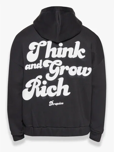 Dropsize Hanorac Heavy Grow Rich negru alb