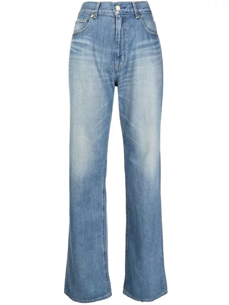 Proste jeansy Tu Es Mon Trésor niebieskie