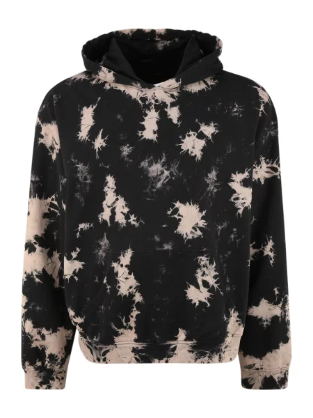 Urban Classics Sweater majica bež / crna bijela
