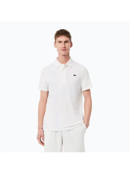 Tricou de tenis Lacoste Polo pentru bărbați alb
