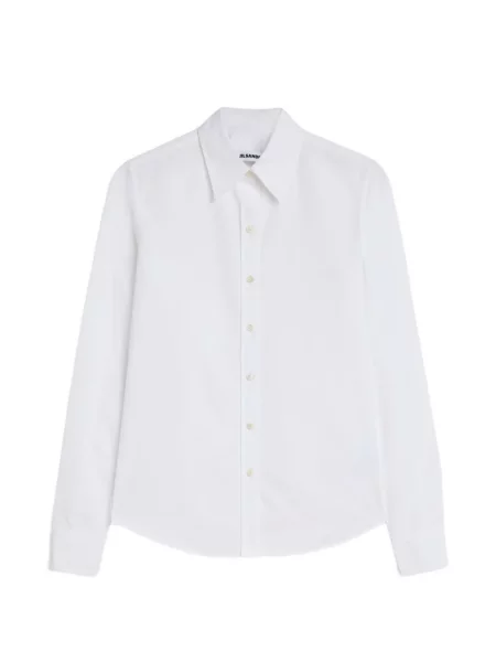 Cămașă Jil Sander din poplin alb