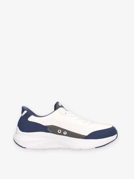 Кросівки Skechers білий/синій текстиль/штучна шкіра білі