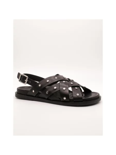 Geox sandale de piele D ADELASH negru