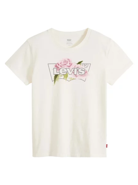LEVI'S ® Tricou THE PERFECT roz / negru alb