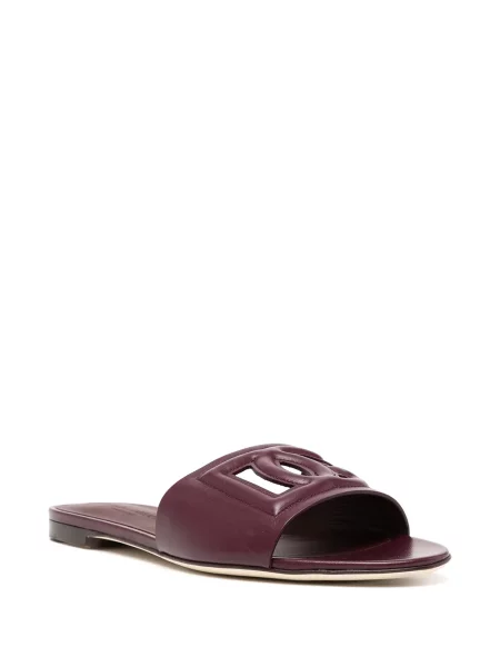 Sandale Dolce & Gabbana din piele violet