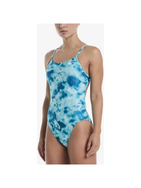 Strój kąpielowy Nike Swim Performance Practice Cutout One Piece Jasny Ciemny 36 niebieski