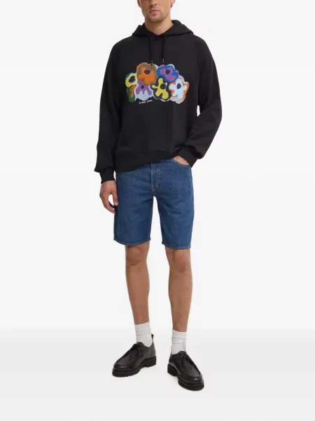Scurt reversibil tricou Levi's® cu imagine negru