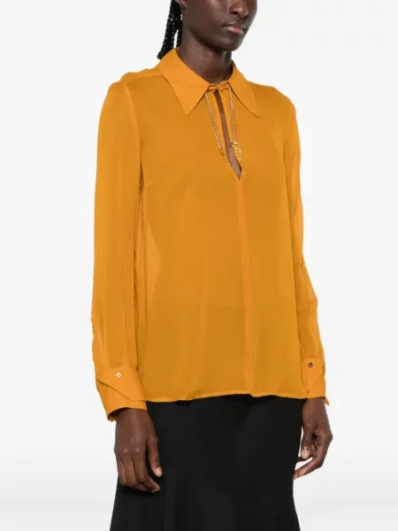 Bluză Elisabetta Franchi portocaliu