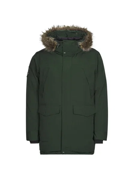 Umelá kožušina parka Superdry zelená