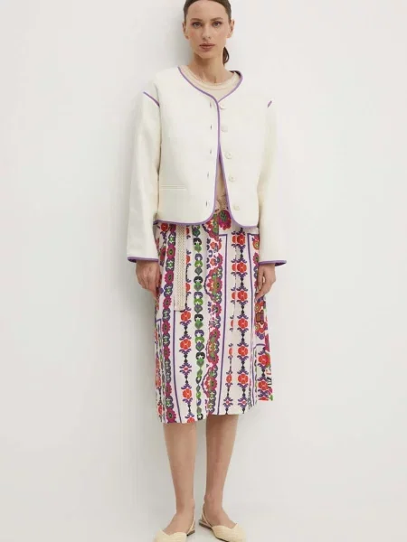 Піджак La Petite Française VOYAGE однобортний однотонний бежевий