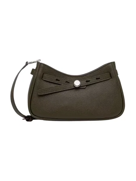 Top Tory Burch skórzany zielony