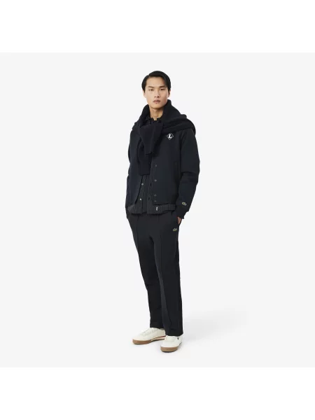 Lacoste Kurtka Bomber Classic Fit granatowa