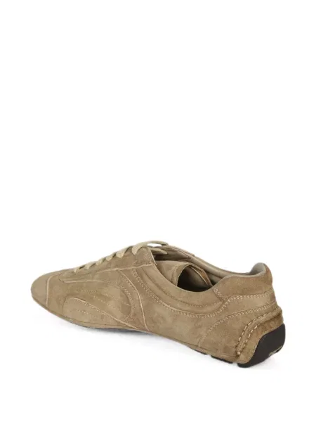 Sneakerși Prada din piele de căprioară cu autograf