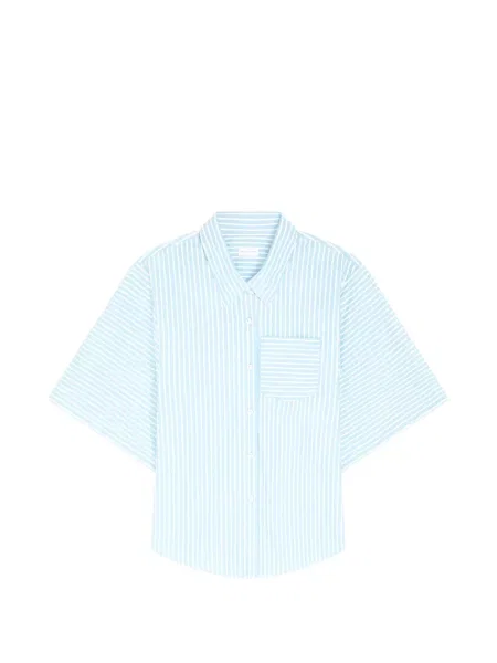 Koszula w paski Dries Van Noten w paski niebieska