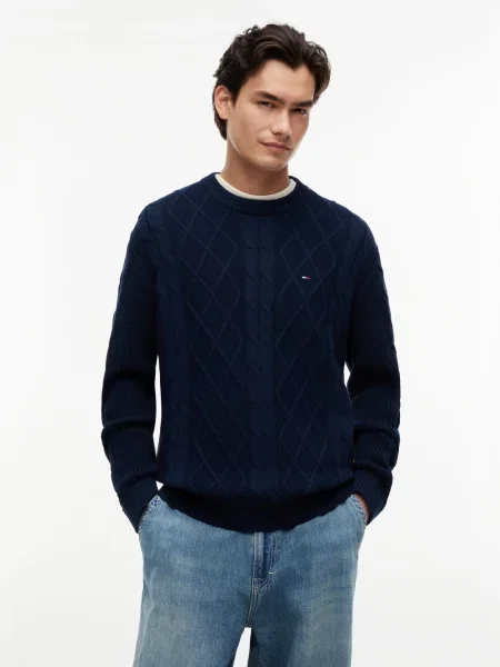Sweter Tommy Jeans niebieski