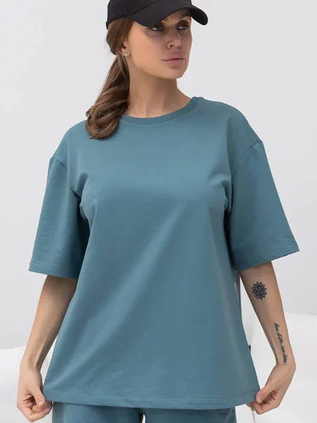 Женская трикотажная футболка