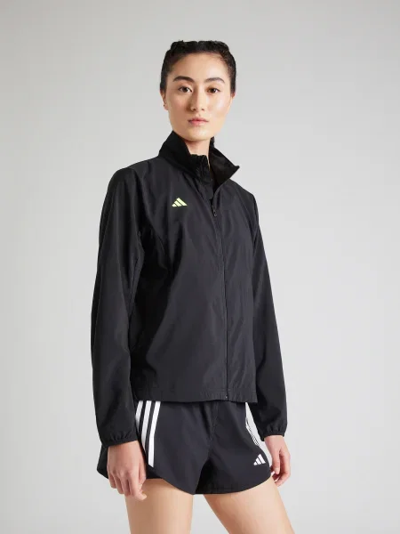 ADIDAS PERFORMANCE Športna jakna Adizero Essentials limeta črna