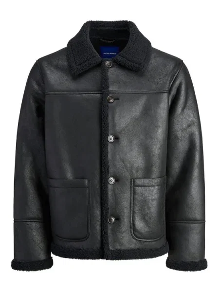 Jack&Jones Яке от имитация на кожа Cambridge черен