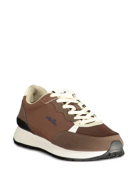 Sneakerși Ellesse cu imagine maro