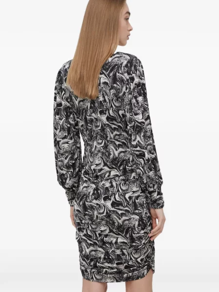 Rochie mini Gestuz cu decolteu în V de costum mini negru