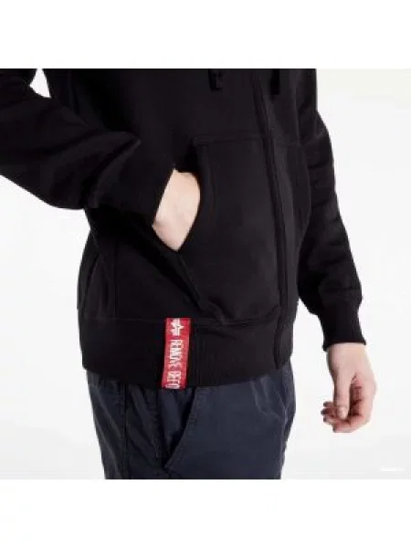 ALPHA INDUSTRIES Mikina černá bílá