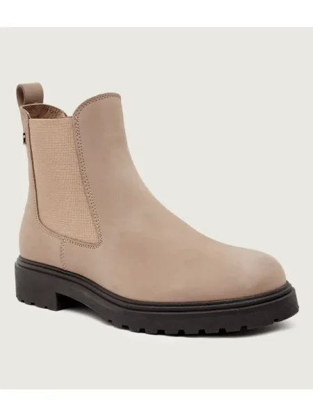 Tommy Hilfiger De piele ghete chelsea CHELSEA bej