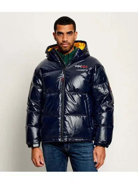 Kabát Tommy Jeans kék