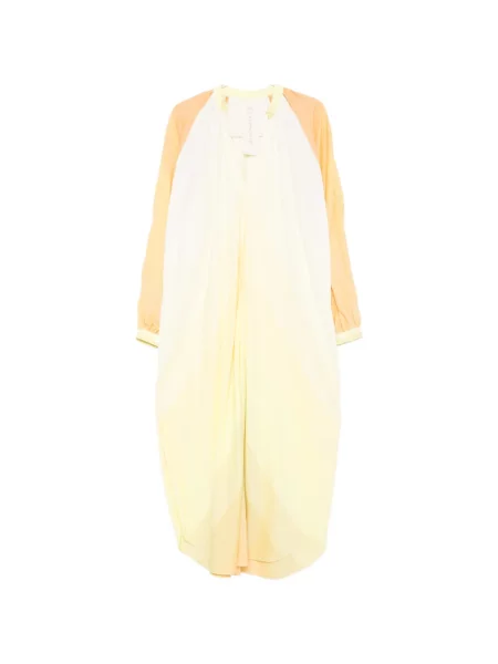 Sukienka maxi Marrakshi Life z dekoltem w serek garniturowa żółta