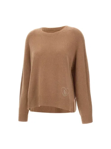 Sweter Liu Jo White wełniany brązowy