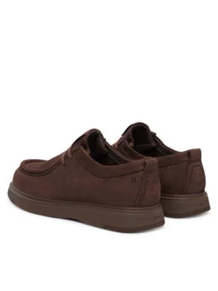 Tommy Hilfiger Nizki čevlji Comfort Nubuck Moc Toe Shoe Temno rjava
