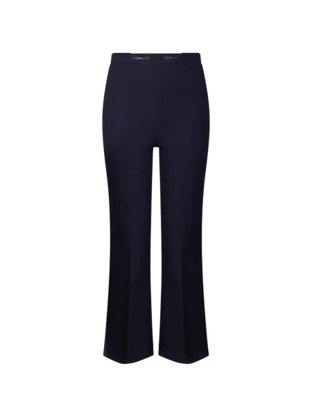 Pantaloni Elisabetta Franchi evazate albastru