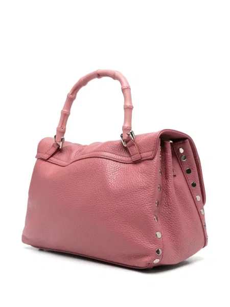 Geantă shopper Zanellato din bambus roz