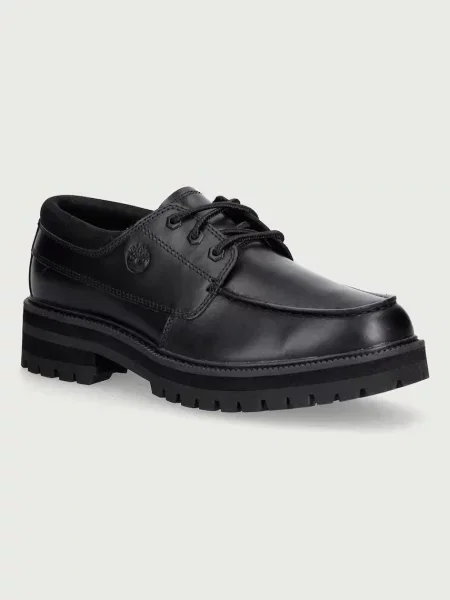 Pantofi Timberland din piele cu șireturi negru