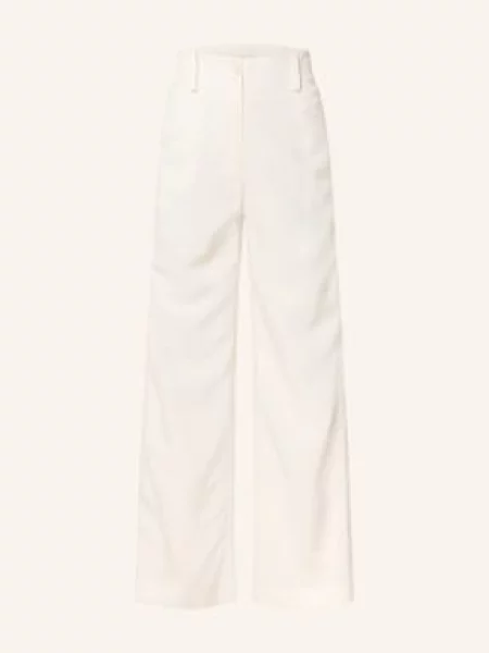 Claudie Pierlot Spodnie Z Marszczeniami weiss