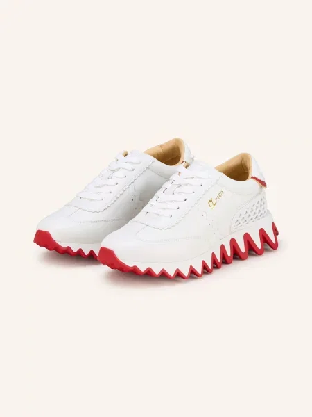Christian Louboutin Sneakersy Loubishark weiss białe